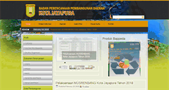 Desktop Screenshot of bappeda.jayapurakota.go.id